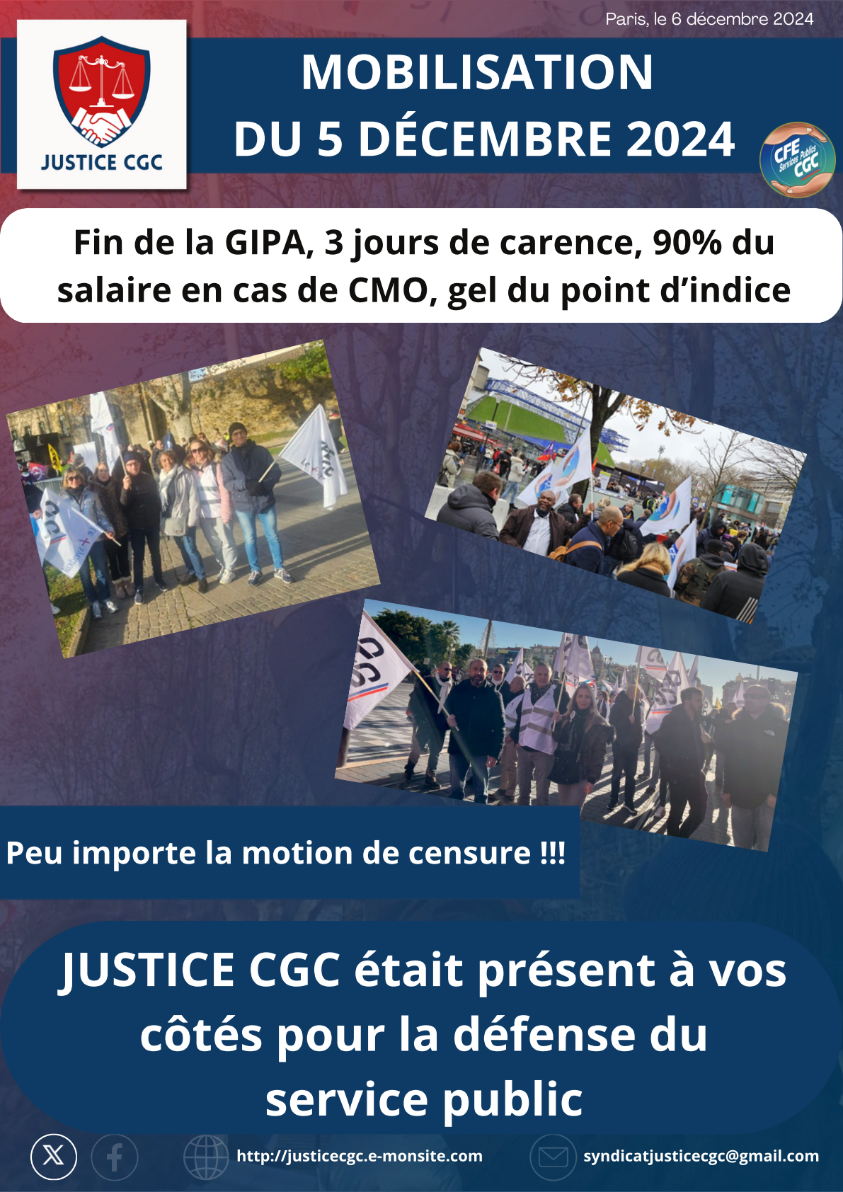 Mobilisation du 5 decembre